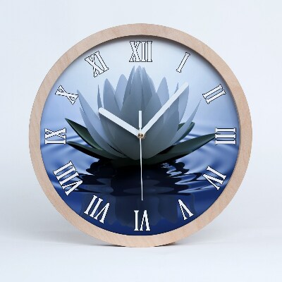Horloge en bois Nénuphar