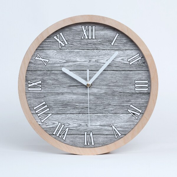 Horloge bois Fond en bois