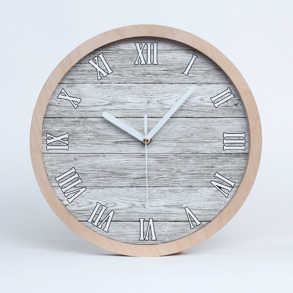 Horloge murale bois Fond en bois