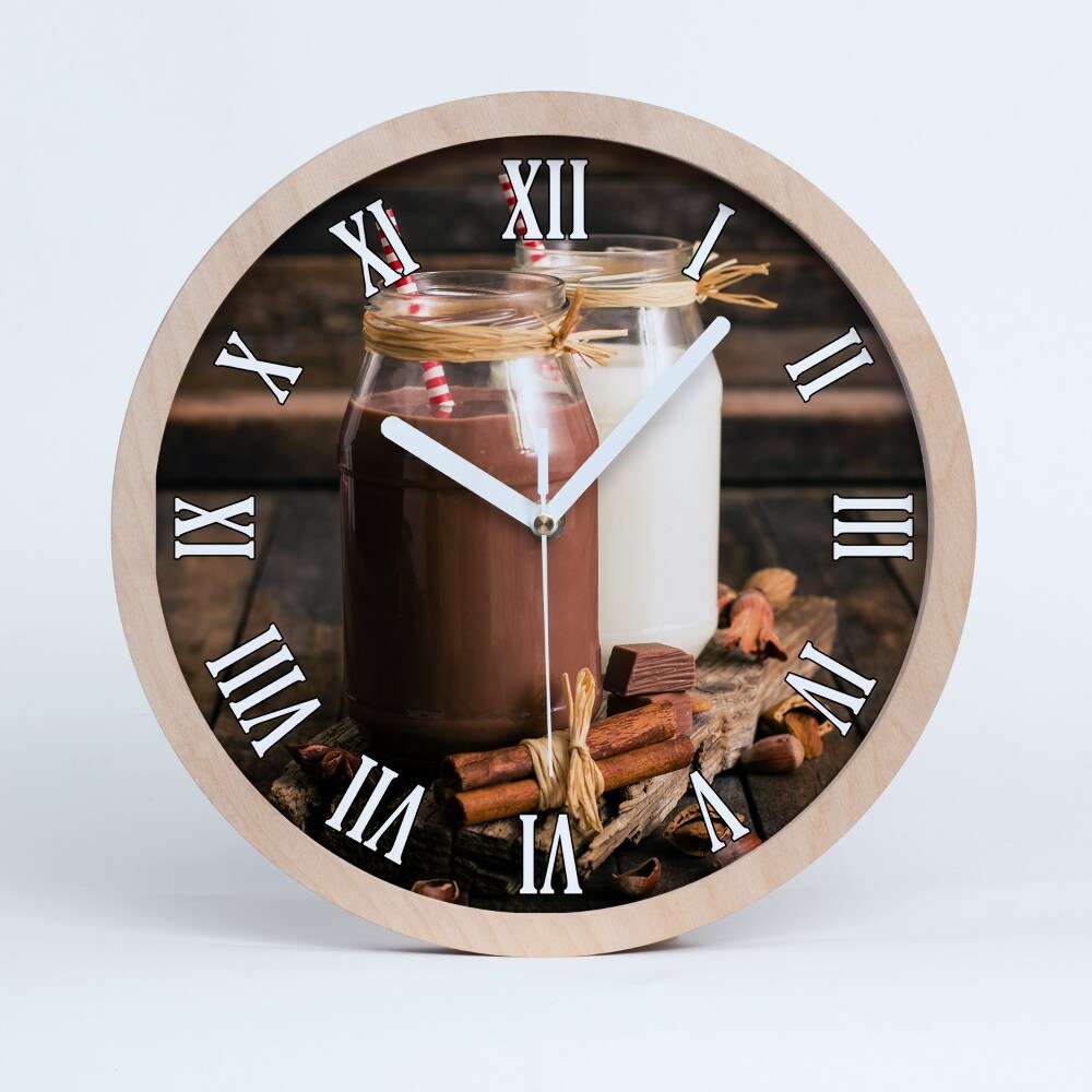 Horloge en bois à décorer Cocktails en bocaux