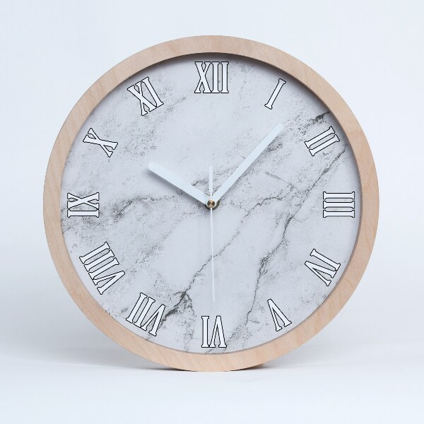 Horloge bois originale Marbre