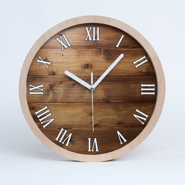 Horloge bois Fond en bois