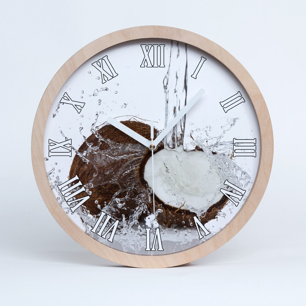 Horloge bois Noix de coco