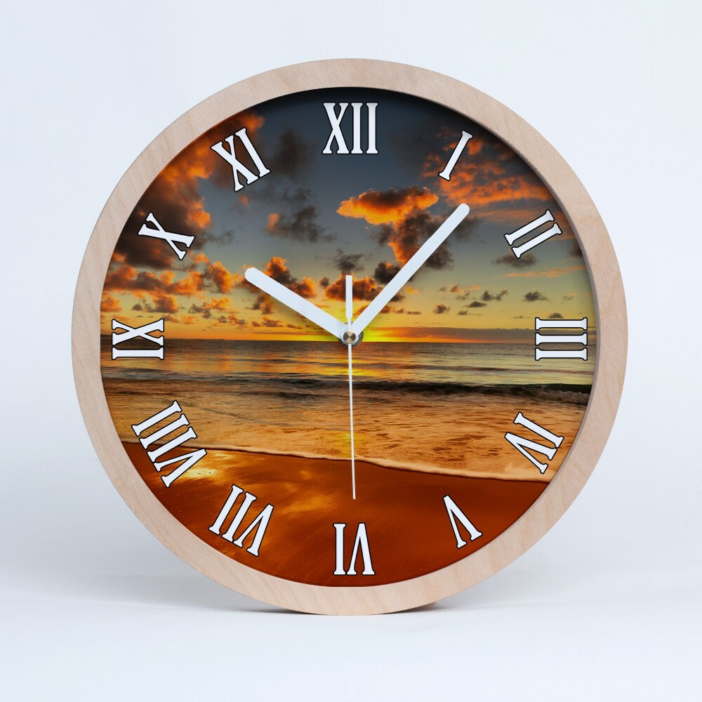 Horloge murale décorative bois Plage australienne
