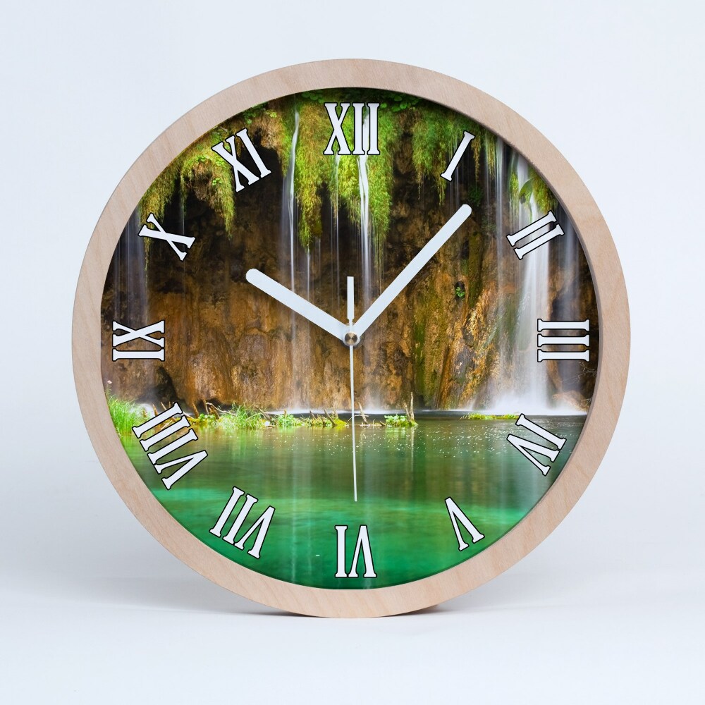 Horloge en bois Lacs de Plitvice