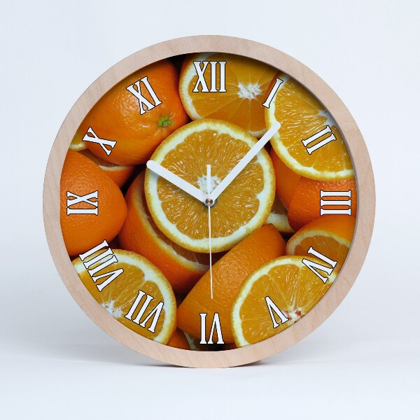 Horloge en bois à décorer Moitié d'orange