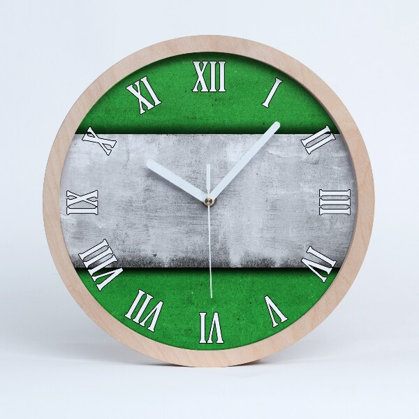 Horloge en bois à décorer Mur vert