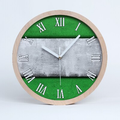 Horloge en bois à décorer Mur vert