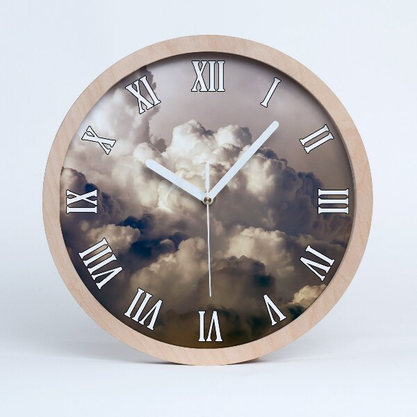 Horloge en bois Nuages dans le ciel