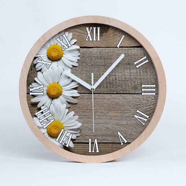 Horloge murale bois design Bois de marguerite