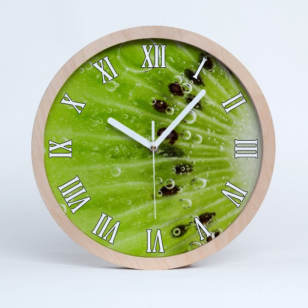 Horloge bois Kiwi