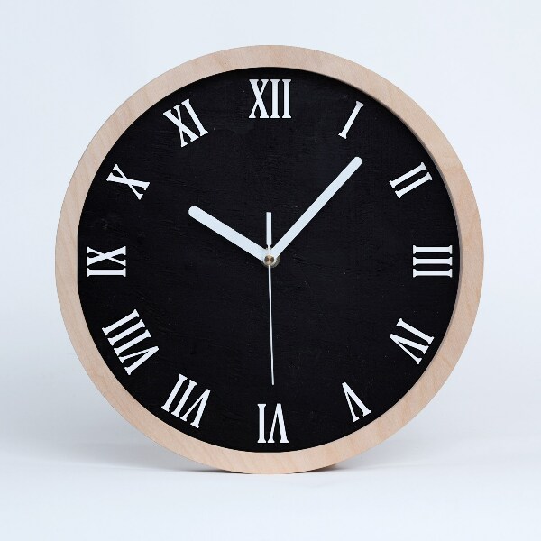 Horloge en bois Tableau noir