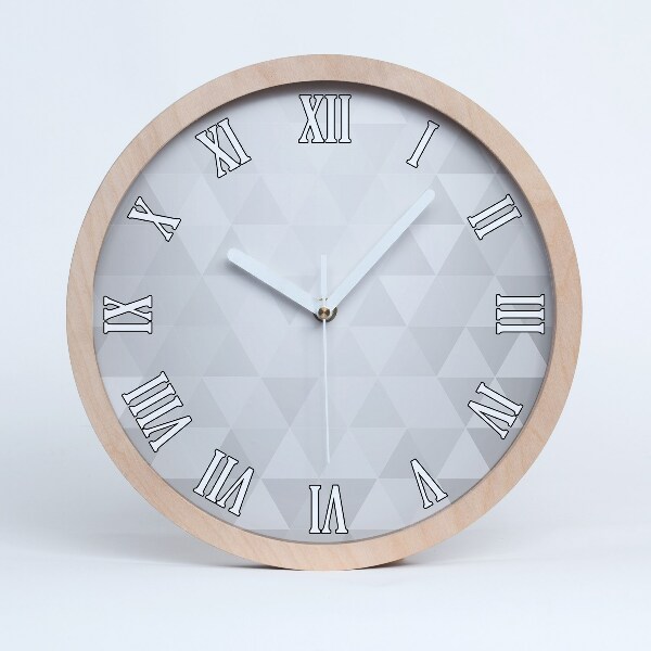 Horloge murale bois design Fond abstrait