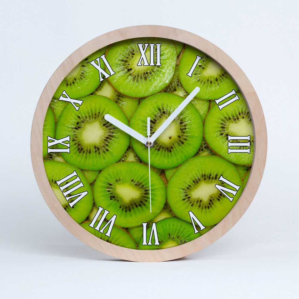 Horloge murale bois design Kiwi