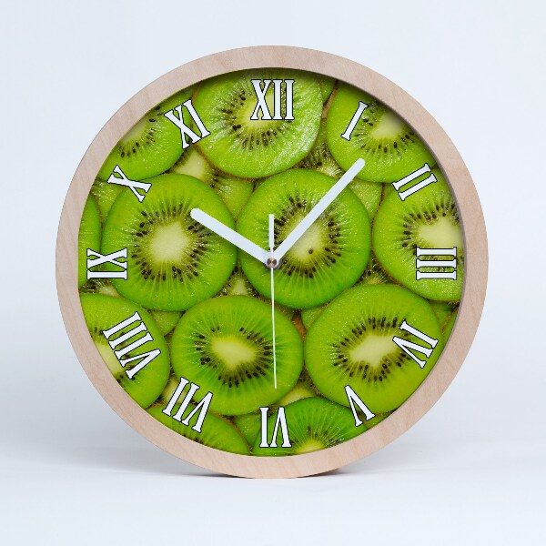 Horloge murale bois design Kiwi