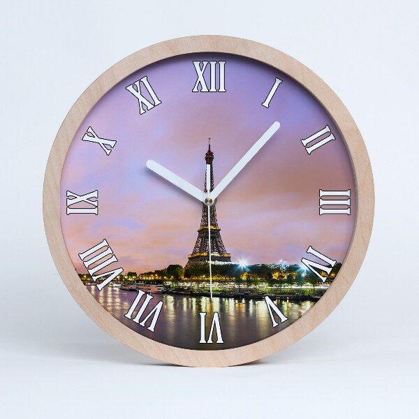 Horloge bois originale Tour Eiffel Paris