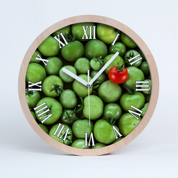 Horloge en bois à décorer Tomate mûre