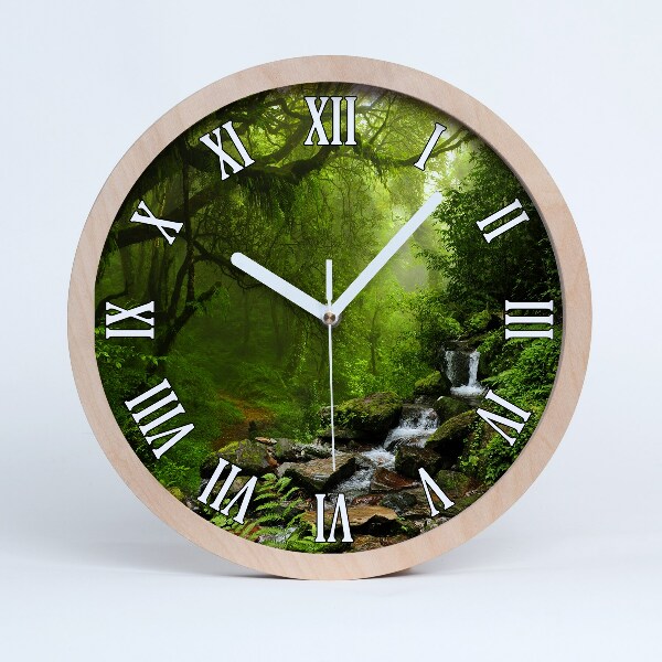 Horloge murale en bois Jungle au Népal