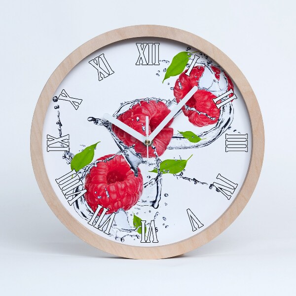 Horloge en bois à décorer Framboise et eau