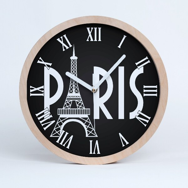 Horloge bois Paris