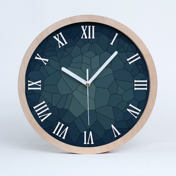 Horloge ronde en bois Fond abstrait