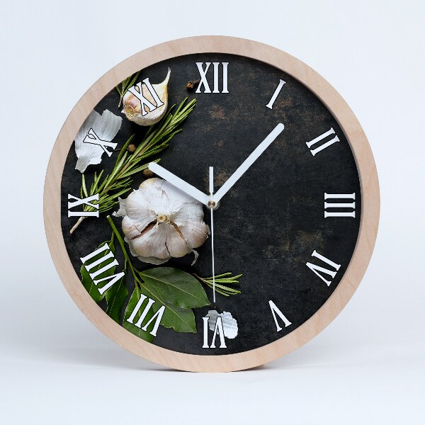 Horloge en bois Ail