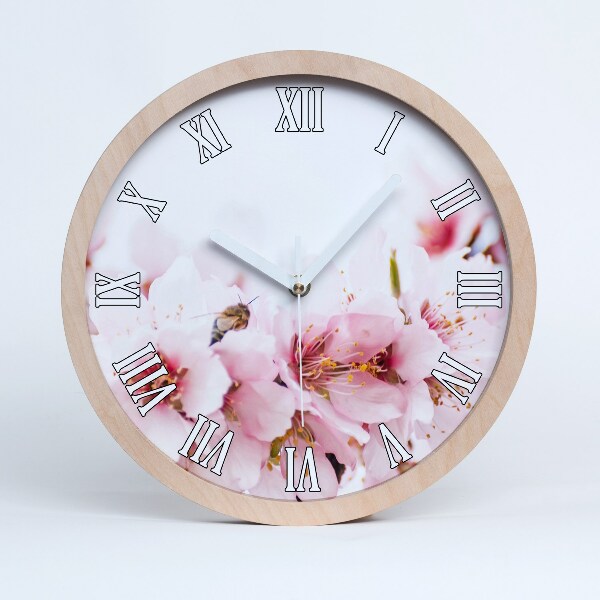 Horloge en bois à décorer Fleurs de cerisier