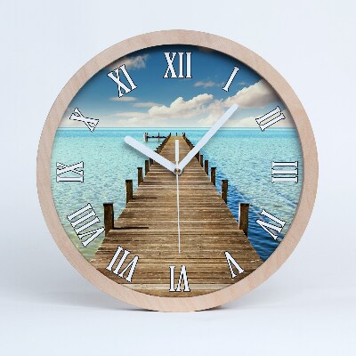 Horloge en bois à décorer Jetée en bois