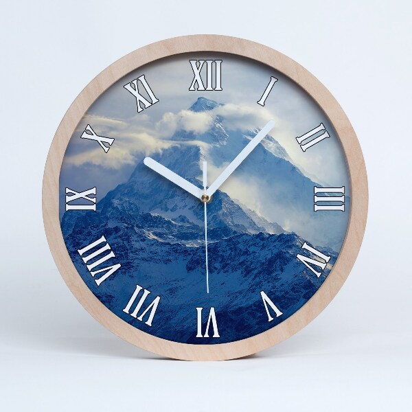 Horloge en bois Sommet de montagne