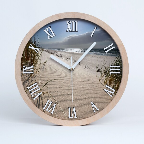 Horloge en bois Plage de Mrzezyno