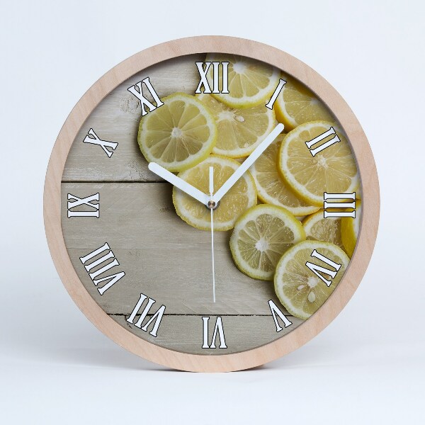 Horloge murale décorative bois Bois de citronnier