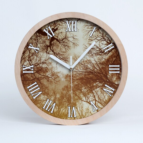 Horloge en bois murale Forêt