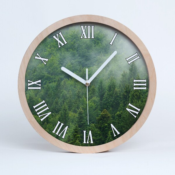 Horloge bois Forêt secrète