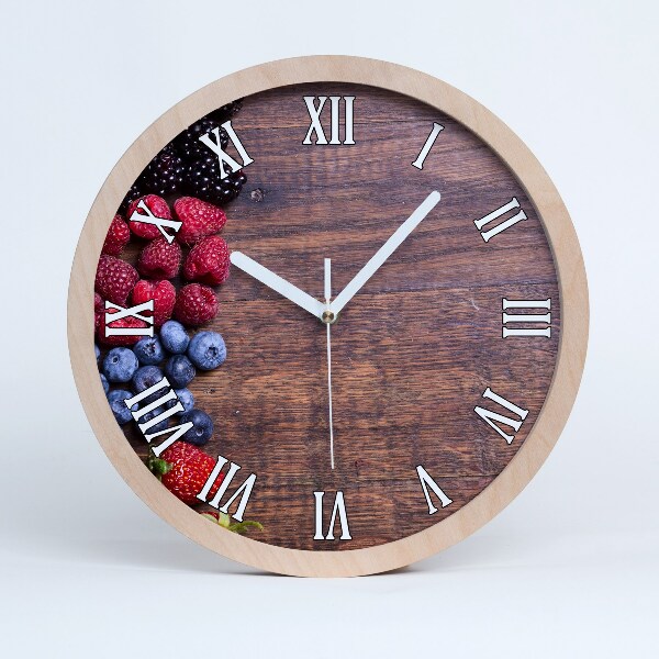 Horloge bois originale Fruits des bois