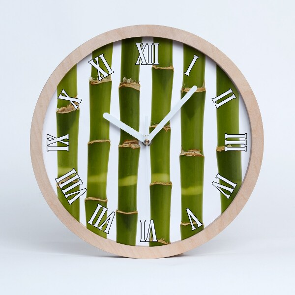 Horloge en bois Bambou