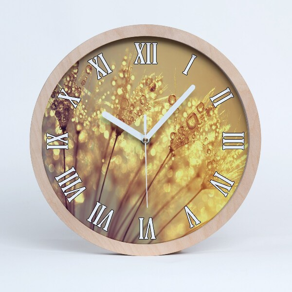 Horloge murale bois design Graine de poisson-souffle