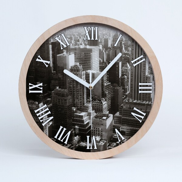 Horloge bois originale New York