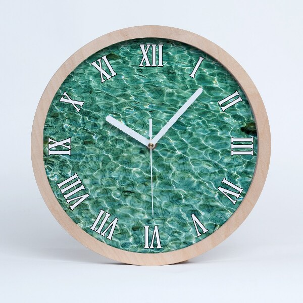 Horloge bois originale Eau claire