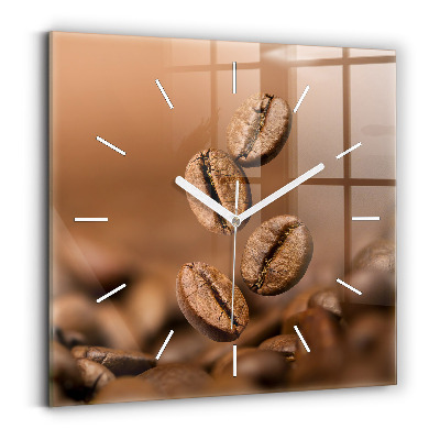 Pendule carrée en verre Couleurs abstraites