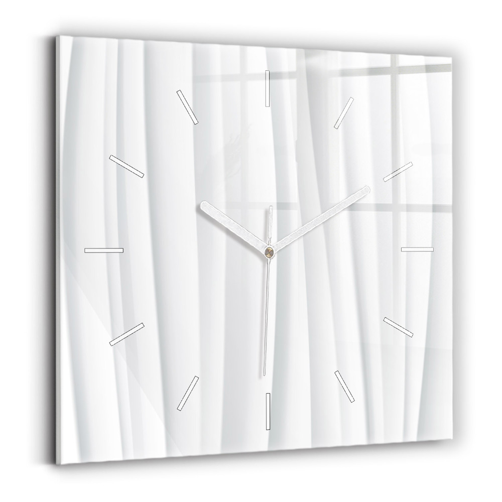Pendule carrée en verre Texture de vagues