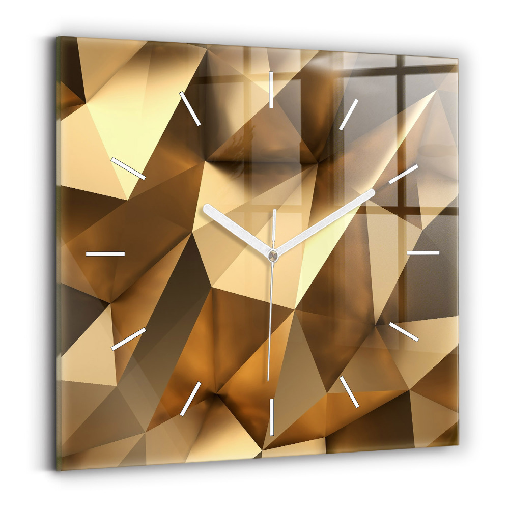 Horloge murale carrée Texture géométrique