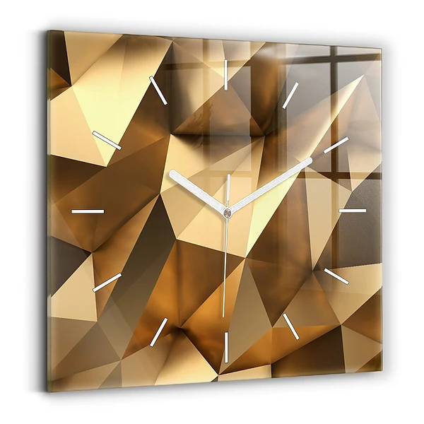 Horloge murale carrée Texture géométrique