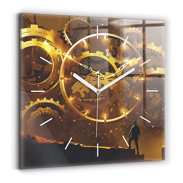 Horloge murale carrée Temps - Mécanisme