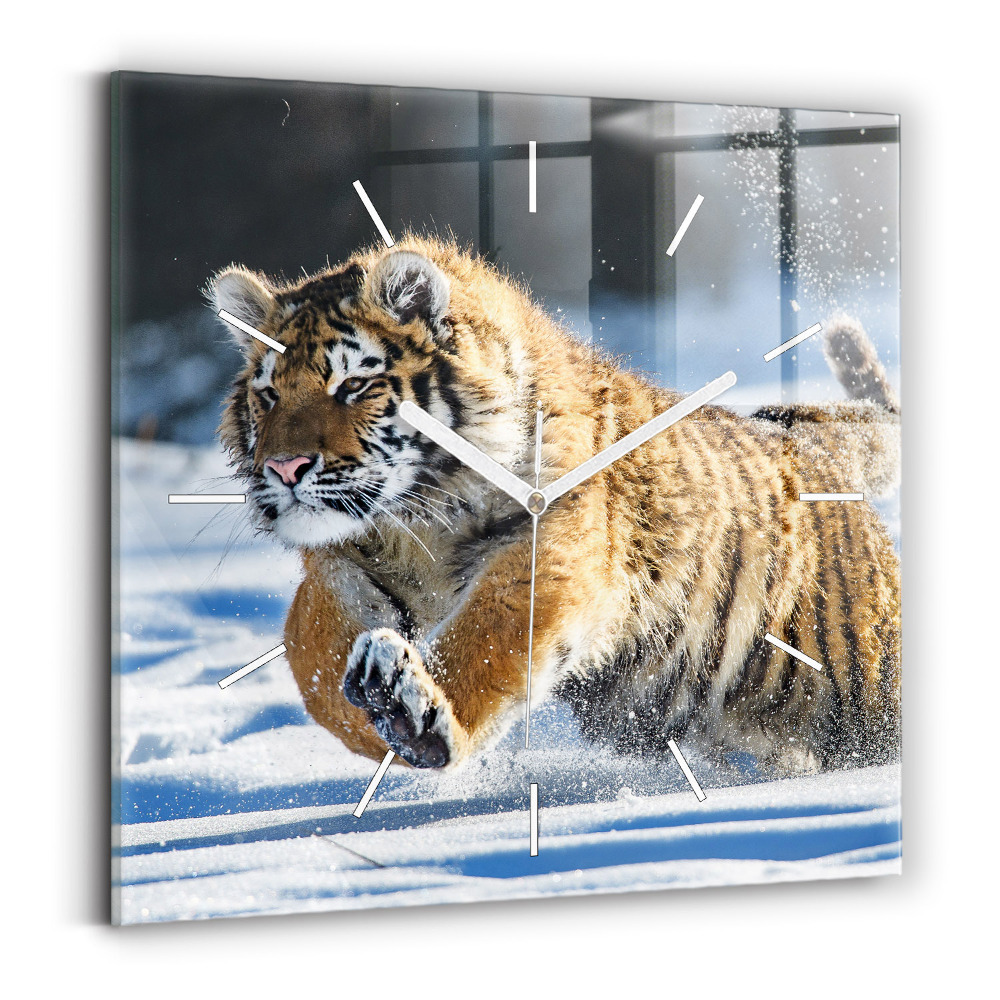 Horloge murale carrée Un pas en avant audacieux