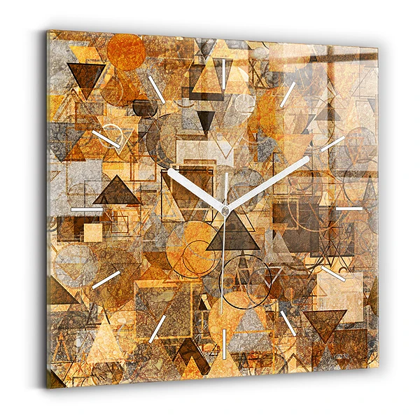 Horloge murale carrée Formes géométriques