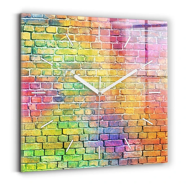 Horloge murale carrée Mur peint