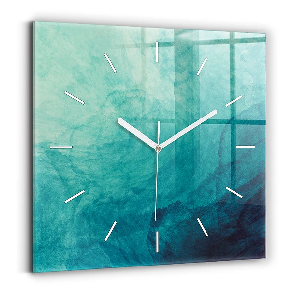 Horloge murale carrée Abstraction en profondeur