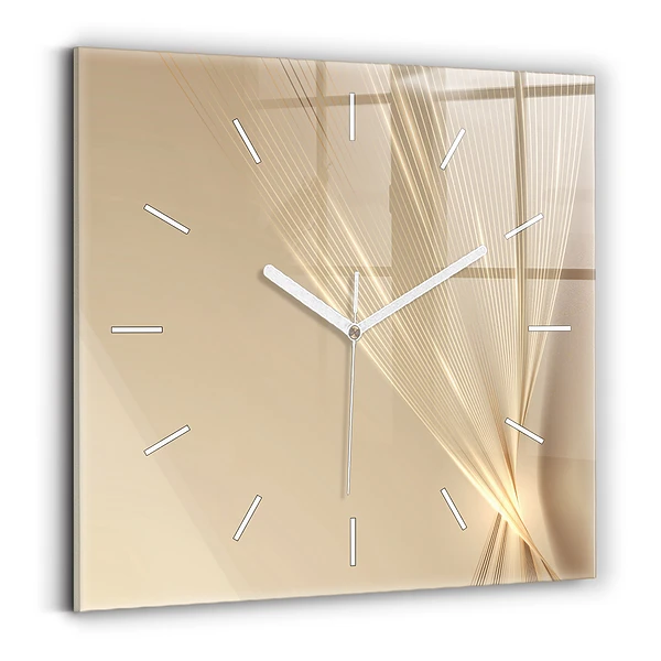 Horloge murale carrée Lumière abstraite