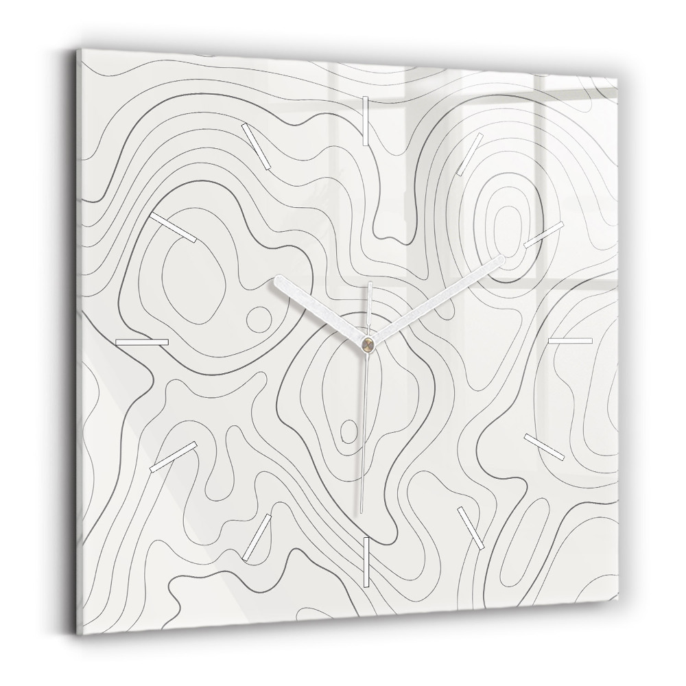Horloge murale carrée Taches abstraites