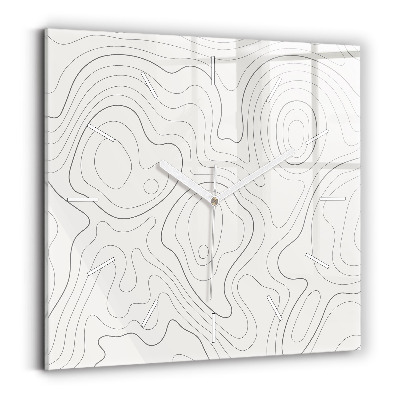 Horloge murale carrée Taches abstraites